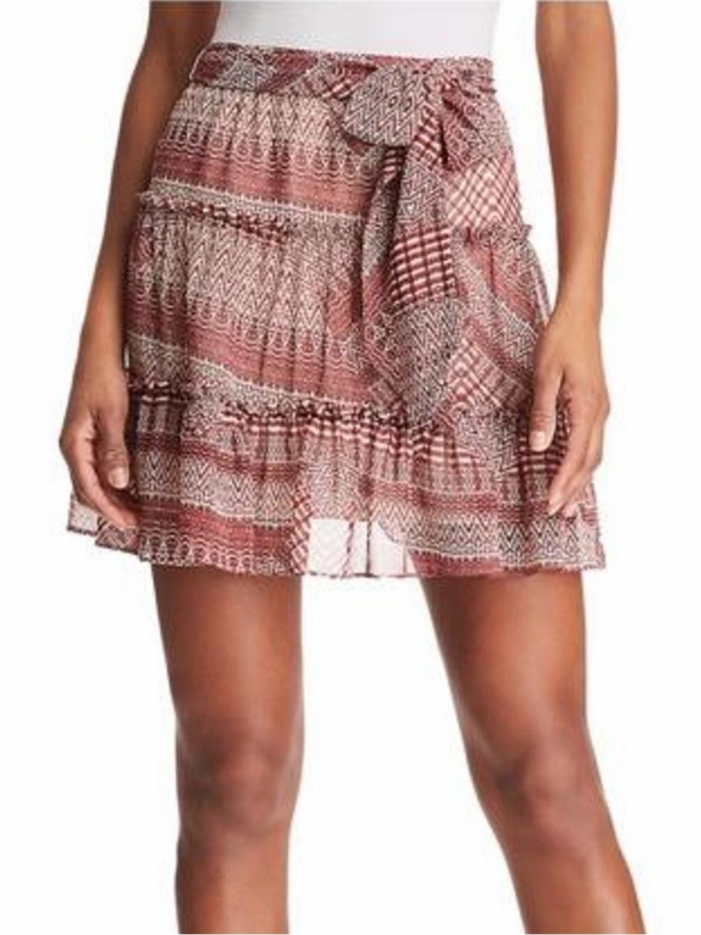 Rebecca Minkoff Cheryl Tiered Mini Skirt